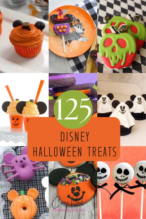 Disney Halloween Treats, Disney's Halloween Treat, Dance At Home, Halloween Party Desserts, Disney Themed Food, Halloween Deserts, Disney Halloween Parties, Mickey Halloween Party, Fun Halloween Treats