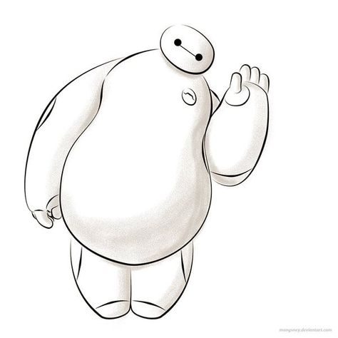 Baymax Balalala, Baymax Drawing, Baymax Art, Baymax Big Hero 6, Disney Character Drawings, Disney Drawings Sketches, Baymax, Walt Disney Company, Hero 6