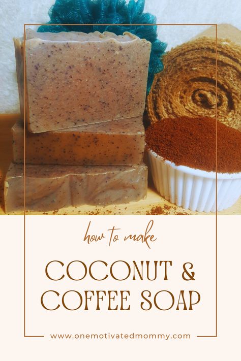 Exfoliating Coconut and Coffee Soap Recipe Benefits Of Coconut Milk, Coffee Soap Recipe, Coconut Milk Benefits, Seaweed Soap, Cold Process Soapmaking, Coffee Coconut, Benefits Of Coconut, Coconut Milk Soap, Handmade Soap Recipes