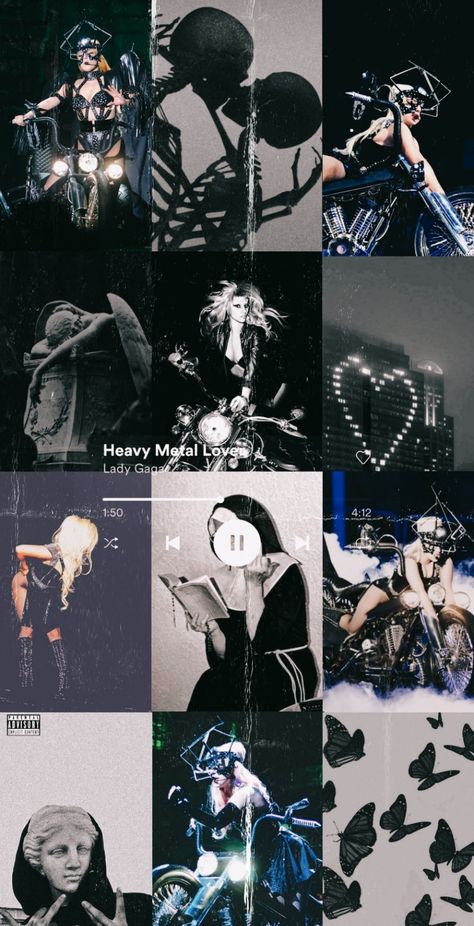 Heavy Metal Lover Lady Gaga, Canciones Aesthetic, Heavy Metal Lover, Mars Argo, Mother Monster, Music Collage, Artist Aesthetic, Born This Way, A Star Is Born