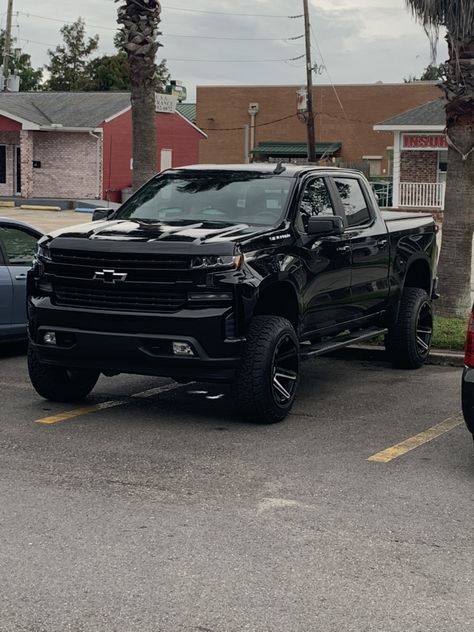 Chevy Trucks Silverado, Silverado Truck, Dropped Trucks, Future Trucks, Black Truck, Custom Chevy Trucks, Lifted Chevy Trucks, Chevy Colorado, Suv Cars