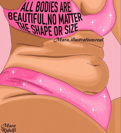 Chubby Quotes, African American Woman Quotes, Fitness Encouragement, Body Positive Quotes, Love My Body, Weights For Women, Gym Inspiration, Illustration Quotes, Beauty Illustration