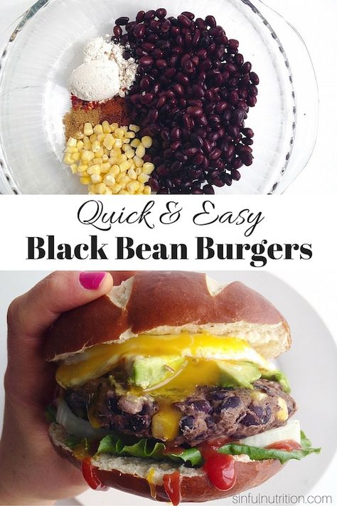 Jump to Recipe·Print Recipe A Quick & Easy Bean Burger Recipe — Made with only a few simple ingredients you probably already have in your pantry! Both gluten-free and vegan, and easily customizable. Hello my little spring chickens! I guess Mother Nature pulled (another) fast one on us, since the first day of Spring was … … Continue reading → Bean Burger Recipe, Black Bean Burger, Bean Burgers, Black Bean Burgers, Vegan Burger, Bean Burger, Vegan Burgers, Burger Recipe, Plant Based Eating