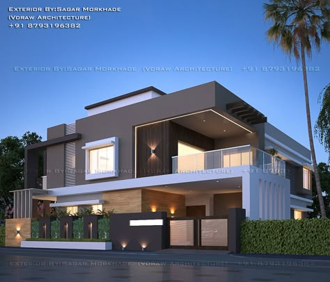 Bungalow Exterior, Exterior Modern, Modern Ideas, Architect Design House, Modern Exterior House Designs, Duplex House Design, Bungalow Design, House Modern, Minimalist House Design