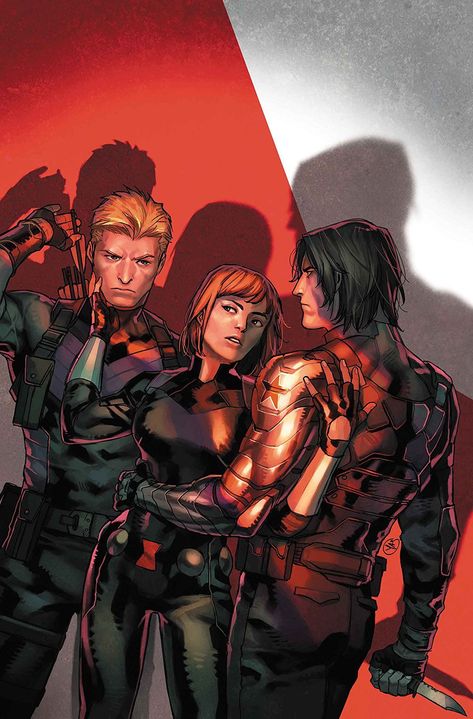 Winter Widow, Bucky And Natasha, Hawkeye Comic, Black Widow Winter Soldier, Comic Wallpaper, The Black Widow, Black Widow Marvel, Marvel Comic Character, Clint Barton