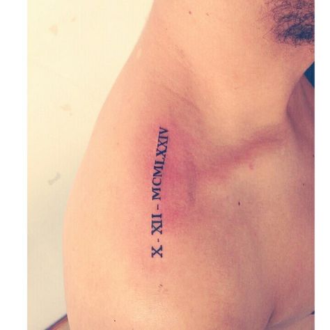 X-XII-MCMLXXIV Little Tattoos, Tattoo Quotes, Tatting, Tattoos