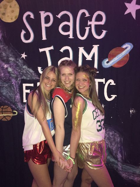 Space Football Game Theme, Space Outfit Spirit Week, Space Jam Outfit, Space Jam Party, Space Jam Theme, Sorority Themes, Football Theme, Space Outfit, Football Themes