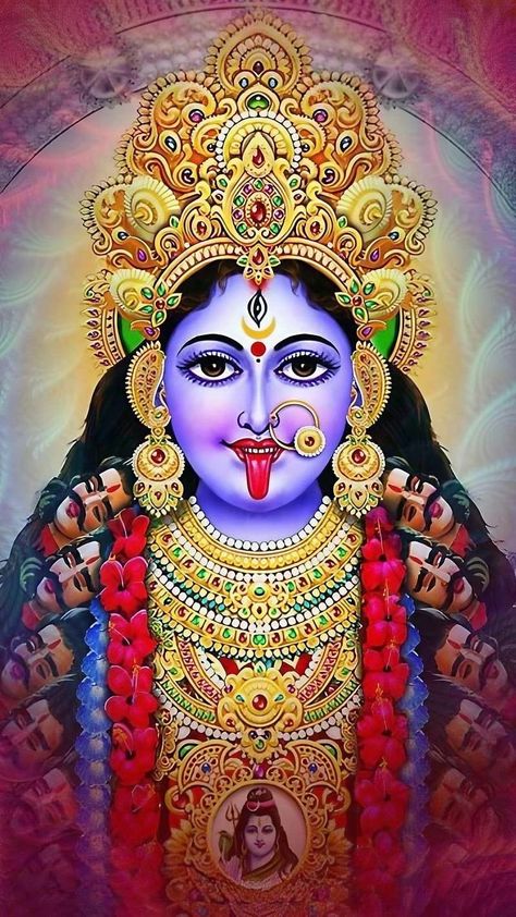 Jay Maa Kali, Durga Maa Pictures, Kali Picture, Maa Kali Images, Goddess Kali Images, Maa Image, Durga Picture, Durga Kali, Mother Kali