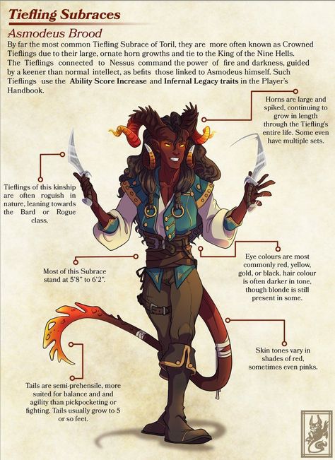 Dnd Tiefling, Dungeons And Dragons Races, D D Races, D D Classes, D D Character Ideas, Dungeon Master's Guide, Dnd Classes, Dnd Races, Dnd 5e Homebrew