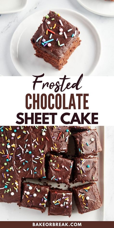 This Chocolate Sheet Cake is wonderfully delicious, easy to make, and perfect for a celebration! One of the best things about sheet cakes is that they’re easy to make and decorate. This cake is simple and straightforward to make and is a great baking project for bakers of all skill levels, even beginner bakers. Easy Chocolate Sheet Cake, Hot Fudge Pie, One Layer Cakes, Chocolate Cobbler, Best Chocolate Desserts, Chocolate Sheet Cake, Homemade Nutella, Layer Cake Recipes, Sheet Cakes