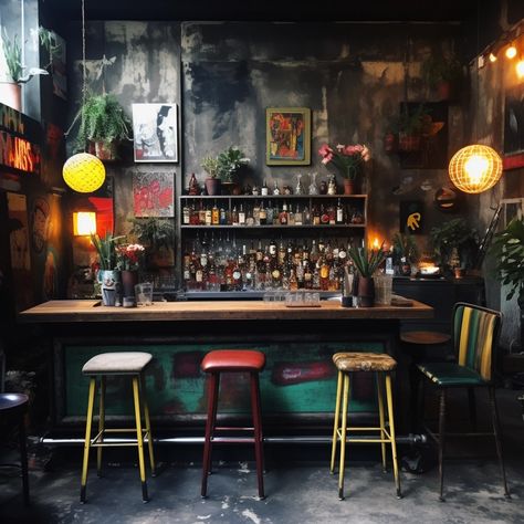 Image Bistro Restaurant, Halloween Bar, Bar Interior Design, Tapas Bar, Shipping Container House, Bar Interior, Cafe Interior Design, Cute House, Home Trends