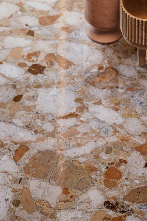 Breccia Gold Porcelain Italian Tiles Italian Tile Flooring, 70s Italian Interior Design, Italian Tiles Bathroom, Italian Tile Bathroom, Large Tile Bathroom Floor, Big Tile Bathroom, Terazzo Floor Interior, Terrazzo Kitchen Floor, Italian Flooring