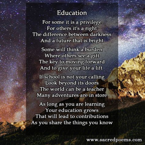 Inspirational poem about education Poem In English Student, English Motivational Poems, Poem On Education In English, Motivational Poems In English, Poems For School Student, Poems About Education, Poem About Education, Motivational Poems For Students, English Poems For Recitation