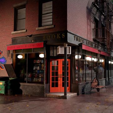 Book Store Corner (Blender Scene) | Patreon Ts4 Blender Scene, Blender Scenes, Blender Scene, Corner Bar, 4 Poses, 3d Ideas, Bar Scene, Telephone Box, Book Store