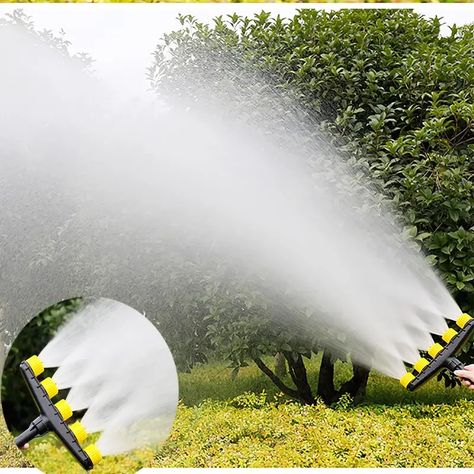 Garden Hose Nozzle Sprayer Pressure Nozzle Adjustable - Temu Watering Flowers, Sprinkler Irrigation, Sprinkler Heads, Lawn Sprinklers, Hose Nozzle, Water Flowers, Nozzles, Water Garden, Water Pipes