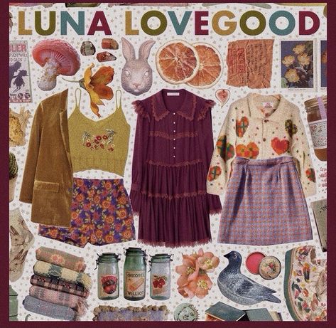 Luna Lovegood Clothes, Book Ginny, Luna Lovegood Style, Luna Lovegood Outfits, Harry Potter Female Characters, Luna Lovegood Aesthetic, Female Harry Potter, Harry Potter Character, Harry Potter Outfits