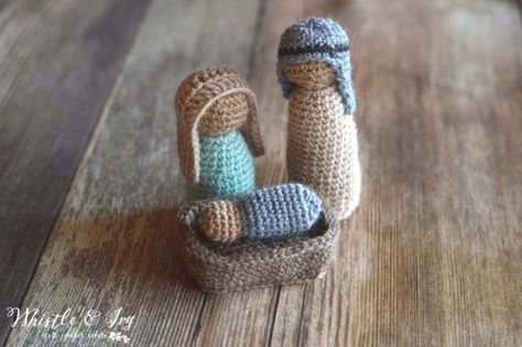 Crochet Nativity Set, Crochet Nativity, Crochet Christmas Gifts, Crochet Xmas, Nativity Crafts, Holiday Crochet, Crochet Christmas Ornaments, Set Patterns, Modern Crochet