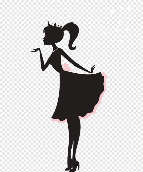 Barbie Silhouette, Ken Barbie, Princess Silhouette, Silhouette Drawing, Silhouette Clip Art, Girl Silhouette, Barbie Birthday, Barbie Party, Button Art