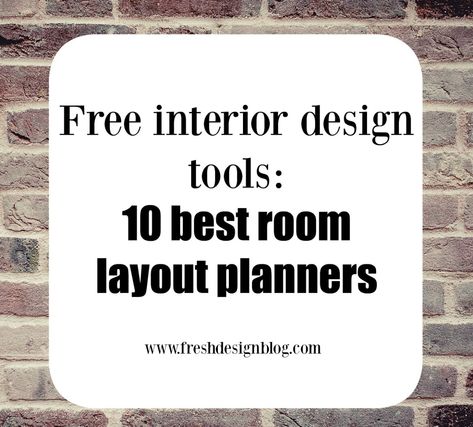 Learn how to re-design and plan a room, using these fab free interior design room planning and layout tools. Top Bathroom Design, Interior Design Tools, Room Layout Planner, Best Kitchen Design, Bedroom Furniture Layout, Contemporary Bedroom Design, Interior Design Software, Design Blogs, Design Room