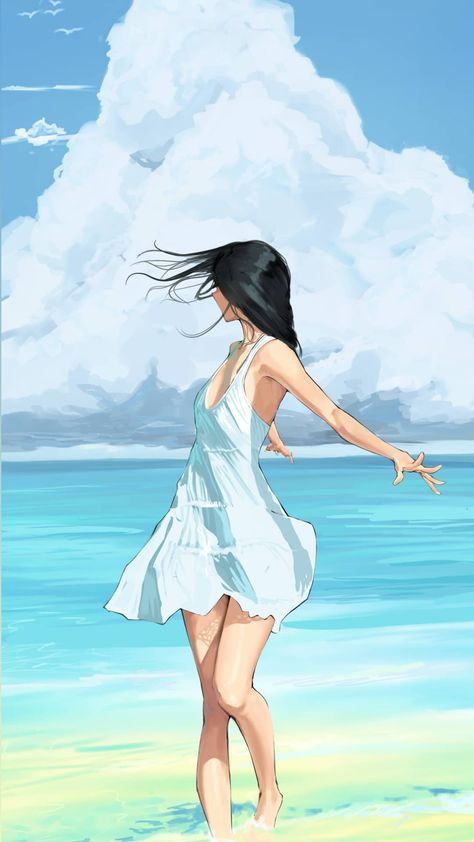 Background = @tbocart Beach Illustration, Marvel Superhero Posters, Background Drawing, Alien Art, Beautiful Dark Art, Dessin Adorable, Digital Art Anime, Environment Concept Art, Art Poses