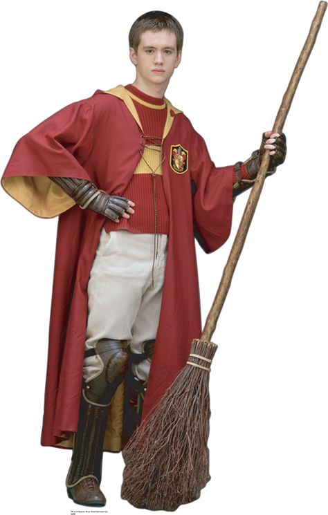 Oliver Wood  [Harry Potter and the Sorcerer's Stone] Hogwarts Quidditch Uniform, Harry Potter Quidditch Costume, Quidditch Costume, Quidditch Uniform, Oliver Wood Harry Potter, Hogwarts Quidditch, World Book Day Costumes, Harry Potter Classroom, Oliver Wood