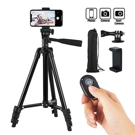 Tripod For Phone, Camera Stand, Phone Tripod, Smartphone Holder, Camera Tripod, Bluetooth Remote, Sports Camera, Monopod, Camera Phone