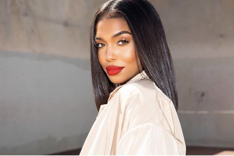 Lori Harvey Red Lips Makeup Look, Brown Girls Makeup, Lori Harvey, Red Lip Makeup, Soft Glam Makeup, Red Lip, Makeup For Black Women, Red Lipstick, Glam Makeup