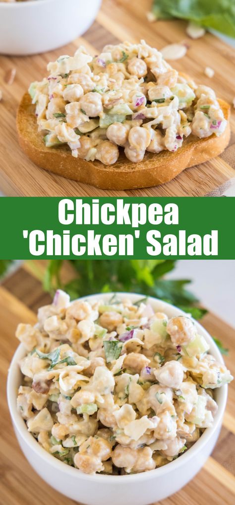 Lemon Dill Chickpea Salad, Chic Pea Salad Sandwich, Chick Pea "tuna" Salad, Chick Pea Salad Sandwich Recipes, Chick Pea Sandwich Filling, Veggie Salad Sandwich, Chic Pea Salad Recipe, Chic Peas Salad Recipes, Chi Pea Salad