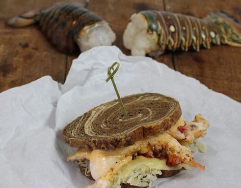 Warm Water Lobster Tail Reuben Sandwich Yay Recipes, Best Lobster Tail Recipe, Butter Poached Lobster Tail, Baked Lobster Tails, Broil Lobster Tail, Crab Cakes Easy, Butter Poached Lobster, Grilled Lobster Tail, Poached Lobster