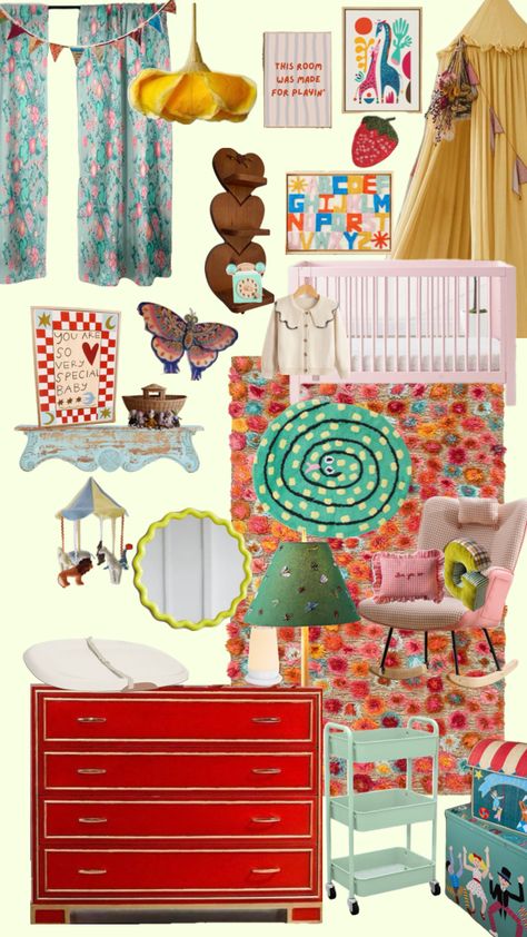 #babygirl #nurseryinspo #nursery #babygirlnursery #nurseryinsperation #eclectic #eclecticnursery Eclectic Nursery Girl, Eclectic Baby Room, Eclectic Baby Nursery, Eclectic Nursery, Nursery Inspo, Baby Girl Nursery, House And Home, Bundle Of Joy