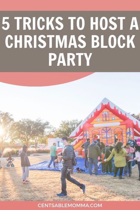 Hosting a neighborhood Christmas Block Party is a great way to get together with your neighbors and have some fun. Check out these 5 tricks to host a Christmas Block Party to help you get started. Neighborhood Christmas Party Invitations, Community Christmas Party, Holiday Block Party Ideas, Neighborhood Christmas Block Party Ideas, Neighborhood Christmas Ideas, Neighborhood Holiday Party, Planning A Block Party, Community Christmas Ideas, Christmas Block Party Ideas