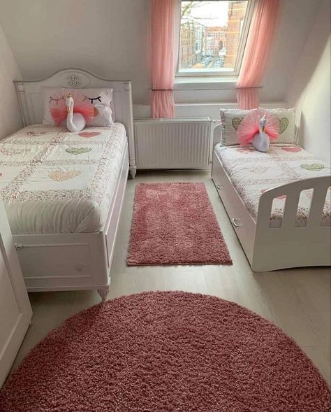 Sisters Bedroom Ideas, Boy And Girl Shared Bedroom, Sister Bedroom, Shared Girls Room, Bedroom Ideas For Small Rooms Cozy, Sister Room, Kids Rooms Inspo, Girls Room Design, Home Decor Cozy