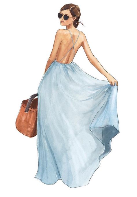 Pool aqua colour dress for summer Aqua Color Dress, Inslee Fariss, Calendar September, Silhouette Mode, Girl Figure, Graphisches Design, Fashion Illustration Sketches, Fashion Figures, Woman Illustration