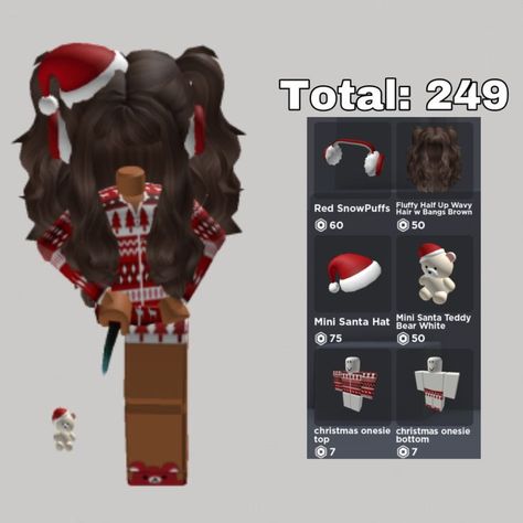 Bitlife Game Icon, Christmas Roblox Avatar Ideas, Roblox Avatars Christmas, Christmas Roblox Avatar, Christmas Avatar, Roblox Christmas, Gachalife Girl Outfits, Roblox Sets, Cute Cheap Outfits