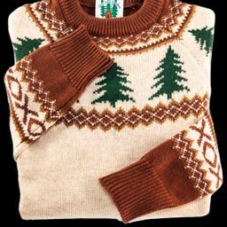 The Evergreen Sweater | Kiel James Patrick Turkey Roasting, Belted Shift Dress, Kiel James Patrick, Tree Sweater, James Patrick, Apple Picking, Woven Labels, Look At You, Favorite Holiday