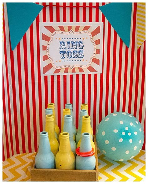 Step Right Up, This Circus-Themed Kids Birthday Party Will Blow Your Mind - Love Inc. Mag Twin Carnival Birthday, Carnival Birthday Theme, Circus First Birthday, Diy Carnival Games, Circus 1st Birthdays, Circus Birthday Party Theme, Carnival Birthday Party Theme, Diy Carnival, Circus Theme Party