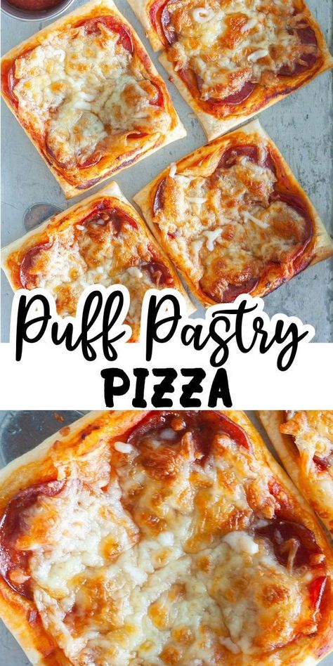 Puff Pastry Dinner, Puff Pastry Recipes Dinner, Easy Weeknight Dinner Ideas, Easy Pizza Crust, Weeknight Dinner Ideas, Puff Pastry Pizza, Pastry Pizza, Puff Pastry Crust, Easy Puff Pastry