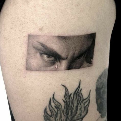 The Fallen Angel Eyes Tattoo, Eyes Of Lucifer Tattoo, Angel Eyes Tattoo, Lucifer Eyes Tattoo, The Fallen Angel Tattoo, Lucifer Tattoo Ideas, Lucifer Eyes, Lucifer Tattoo, Angle Tattoo