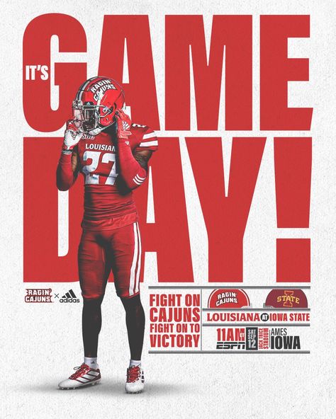 Football Instagram Post Design, Typography In Graphic Design, Game Day Edits Photoshop, Game Day Posts Instagram, Rival Game Posters Football, Football Advertising Design, Game Day Design Poster, Thanksgiving Sports Graphic, Sports Graphics Football