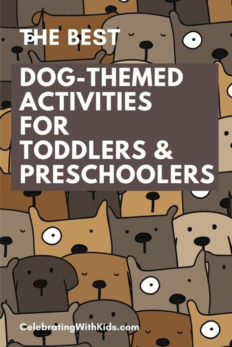 Dog Lesson Plans Preschool, Dog Theme Preschool Activities, Preschool Dog Theme, Preschool Dog Craft, Dog Activities For Toddlers, Preschool Dog Activities, Dog Activities Preschool, Dog Activities For Preschool, Dog Crafts Preschool