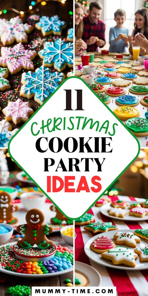 🎅🎨 Ready to host the ultimate Christmas cookie decorating party? We've got all the creative ideas you'll need—from icing techniques to themed decor. 🍬 Let the holiday cheer begin and make sure to save this pin for easy planning! Sugar Cookie Party Ideas, Christmas Cookies Party Ideas, Hosting Cookie Decorating Party, Christmas Cookie Decorating Contest, Christmas Cookie Decorating Party Kids, Cookie Exchange Party Decorations, Christmas Cookie Decorating Station, Christmas Cookie Party Decorations, Christmas Cookie Decorating Party Ideas