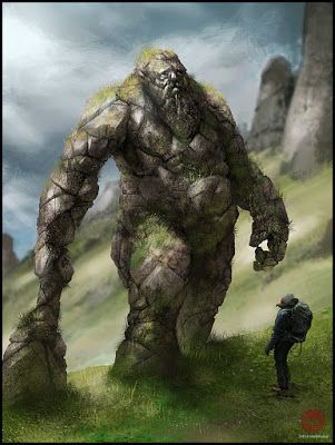 Mark Molnar - Sketchblog of Concept Art and Illustration Works: Stone Giant Stone Giant, Urban Fiction, Dnd Monsters, Fantasy Beasts, Dnd Art, Fantasy Monster, Monster Design, Fantasy Concept Art, Fantasy Series