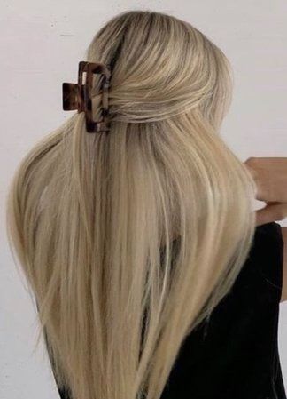 long blonde hair half up half down with claw clip | ShopLook Half Down Claw Clip, Hair Half Up Half Down, Hair Half Up, Long Blonde, Half Up Half Down Hair, Half Up Hair, Claw Clips, Long Blonde Hair, Outfit Shoplook