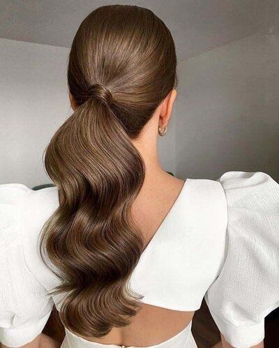 Hair Poses, Low Ponytail Hairstyles, Pony Hairstyles, Ponytail Hairstyles Easy, Guest Hair, Graduation Hairstyles, Elegant Hair, Wedding 2025, Wedding Hair Inspiration