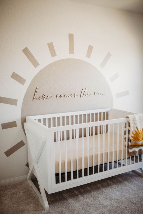 Nursery • sun • Nursery Room Diy, Nursery Themes Neutral, Kids Rooms Inspo, Baby Room Themes, Baby Room Neutral, Yellow Nursery, Baby Nursery Neutral, Nursery Room Design, Baby Room Inspiration