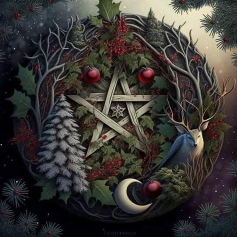 Pagan Celebrations, Yuletide Decorations, Yule Traditions, Yule Crafts, Pagan Christmas, Pagan Yule, Wiccan Sabbats, Happy Winter Solstice, Witch Pictures