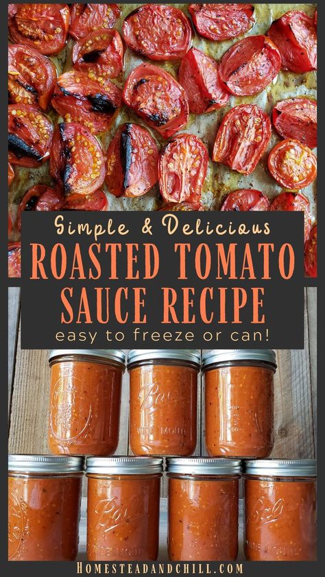 Garden Preservation, Harvest Ideas, Dream Homestead, Fresh Tomato Recipes, Roasted Tomato Sauce, Canning Food Preservation, Canning Tips, Vitamix Recipes, Homesteading Skills