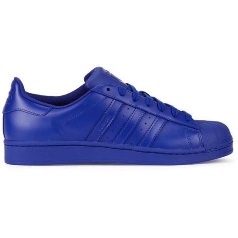 Adidas Originals X Pharrell Williams Superstar Supercolor Blue... (55 AUD) ❤ liked on Polyvore featuring shoes, sneakers, lace up sneakers, blue leather sneakers, round cap, striped shoes and adidas originals shoes Adidas Superstar Supercolor, Cap Adidas, 5 Outfits, Adidas Shoes Originals, Adidas Originals Sneakers, Cap Toe Shoes, Blue Trainers, Striped Shoes, Round Toe Sneakers