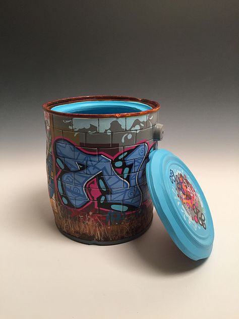 Ceramics, Landscape Painting, and Graffiti Merge in Jessica Hess and Christa Assad’s Collaborations | Hi-Fructose Magazine Graffiti Pottery, Graffiti Ceramics, Ceramic Painting Ideas, Graffiti Ideas, Fire Hydrants, Paint Buckets, Ceramic Tea Set, Glaze Ceramics, Ceramic Pieces