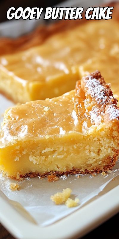 Looking for a simple yet delicious dessert? This classic Gooey Butter Cake is rich, buttery, and incredibly easy to make. With a soft cake base and creamy top layer, it’s perfect for any occasion. Made with just a few pantry staples, this recipe is a must-try for fans of sweet, melt-in-your-mouth treats. Get the recipe now for your next family gathering or special event! Gooie Butter Cake, Rich Butter Cake Recipe, Best Vanilla Cupcake Recipe, Dense Cake, Peanut Butter Oatmeal Chocolate Chip, Peanut Butter Oatmeal Chocolate Chip Cookies, Gooey Cake, Easy Biscuit Recipe, Soft Cake